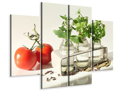 4-piece-canvas-print-tomatoes-and-herbs