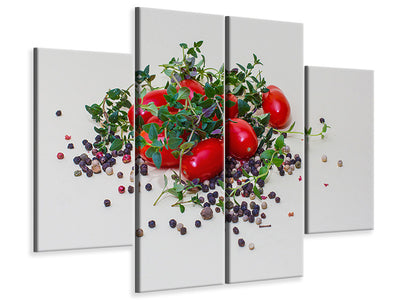 4-piece-canvas-print-tomatoes-and-thyme