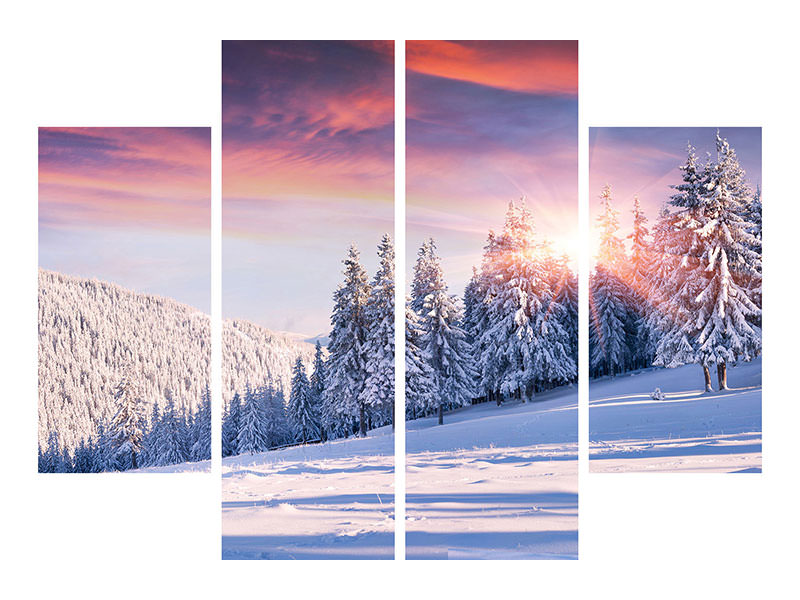 4-piece-canvas-print-winter-landscape