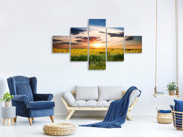 5-piece-canvas-print-a-field-of-sunflowers