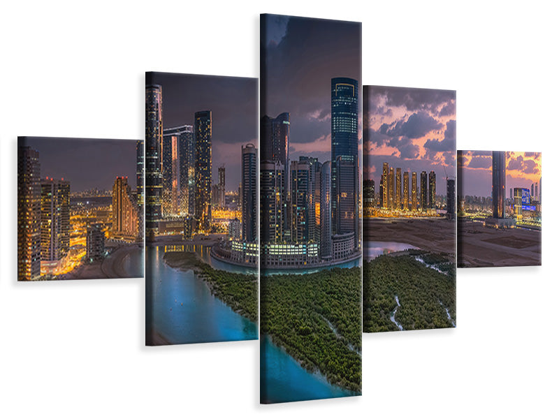 5-piece-canvas-print-al-reem-mangroves