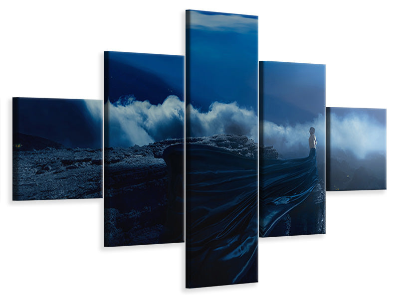 5-piece-canvas-print-alone-ii