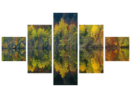 5-piece-canvas-print-autumnal-silence