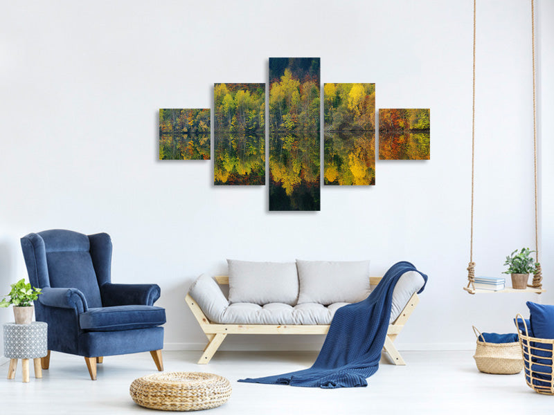 5-piece-canvas-print-autumnal-silence