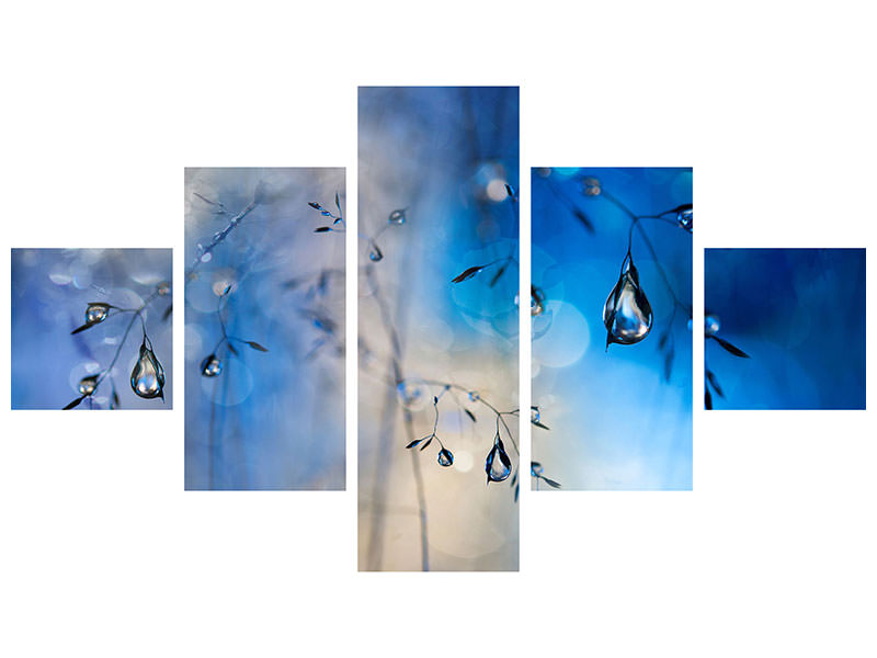 5-piece-canvas-print-blue-rain