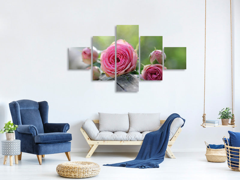 5-piece-canvas-print-bush-roses