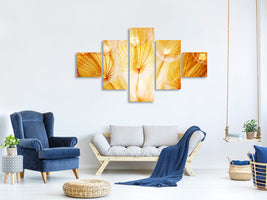 5-piece-canvas-print-close-up-dandelion-in-light
