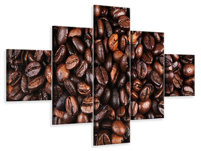 5-piece-canvas-print-coffee-beans-in-xxl