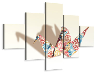5-piece-canvas-print-colorful-origami