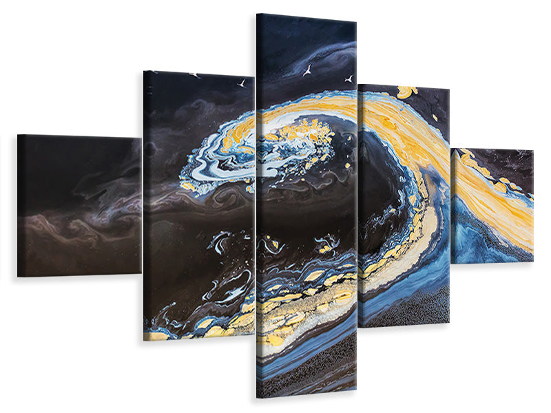 5-piece-canvas-print-colorful-wave