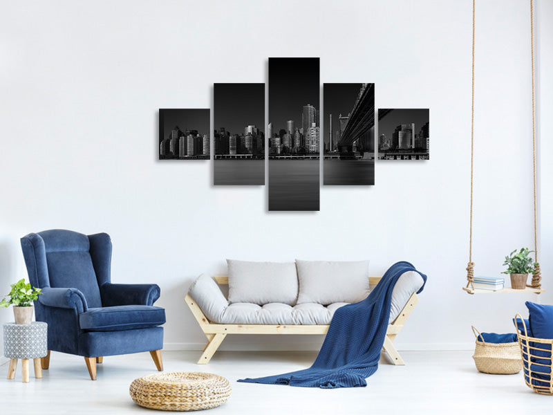 5-piece-canvas-print-east-side