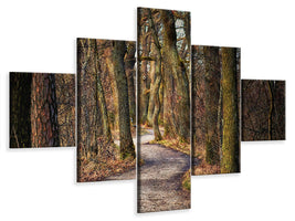 5-piece-canvas-print-enchanted-forest