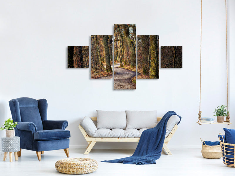 5-piece-canvas-print-enchanted-forest