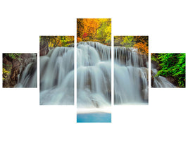 5-piece-canvas-print-falling-water