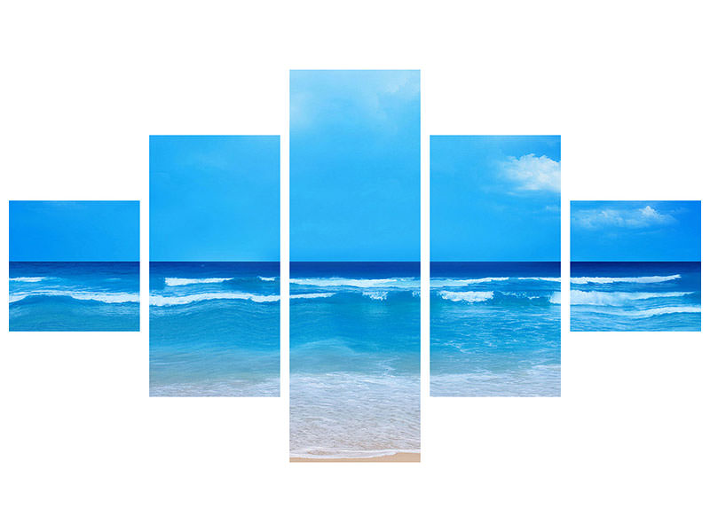 5-piece-canvas-print-gentle-beach-waves