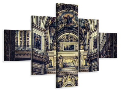 5-piece-canvas-print-glorious-church