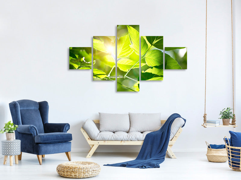 5-piece-canvas-print-go-green