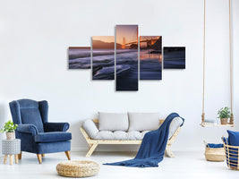 5-piece-canvas-print-golden-beach