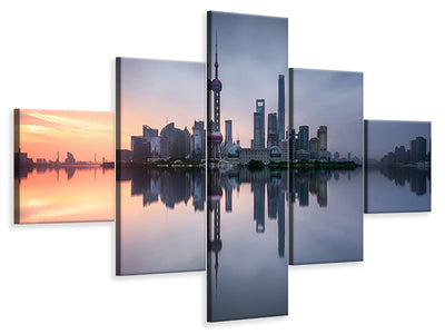 5-piece-canvas-print-good-morning-shanghai