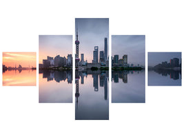 5-piece-canvas-print-good-morning-shanghai