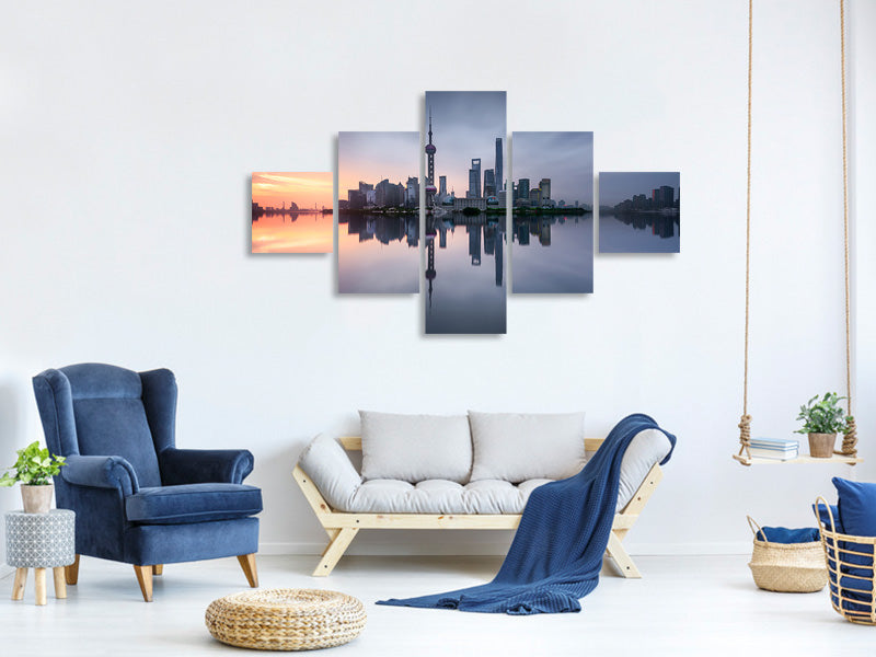 5-piece-canvas-print-good-morning-shanghai