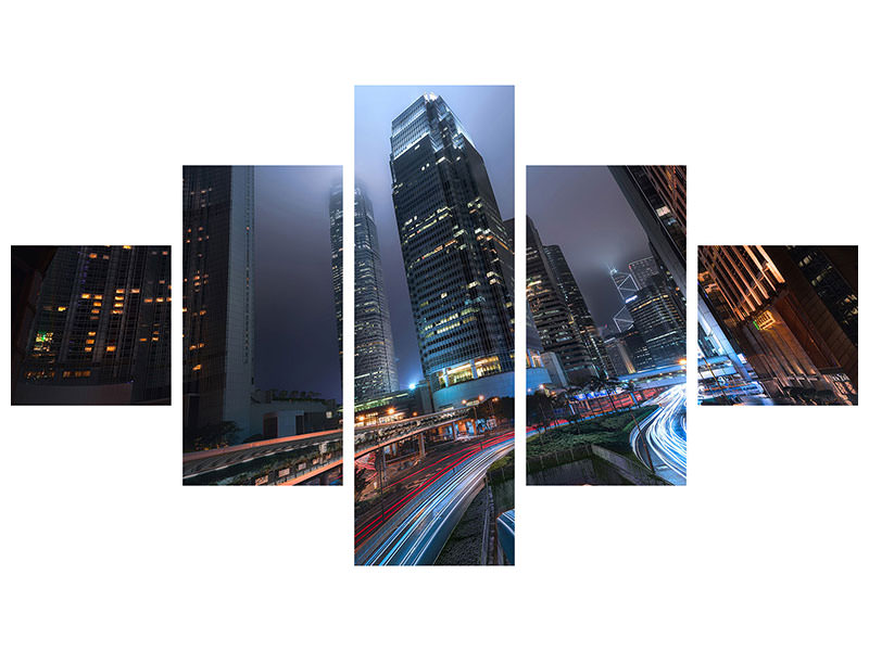 5-piece-canvas-print-hong-kong-city-lights