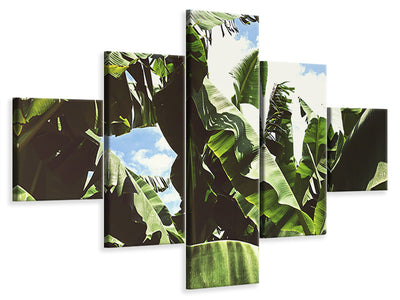 5-piece-canvas-print-in-the-middle-of-the-jungle