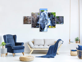 5-piece-canvas-print-moving-waterfall