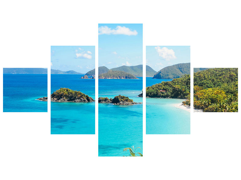 5-piece-canvas-print-my-favorite-place-on-the-beach