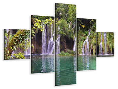 5-piece-canvas-print-plitvice-lakes-national-park