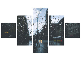 5-piece-canvas-print-raindrops-on-the-windowpane