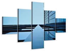 5-piece-canvas-print-reflections-of-a-facade