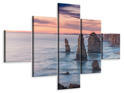 5-piece-canvas-print-rocks-in-the-surf