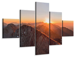 5-piece-canvas-print-running-on-the-ridge