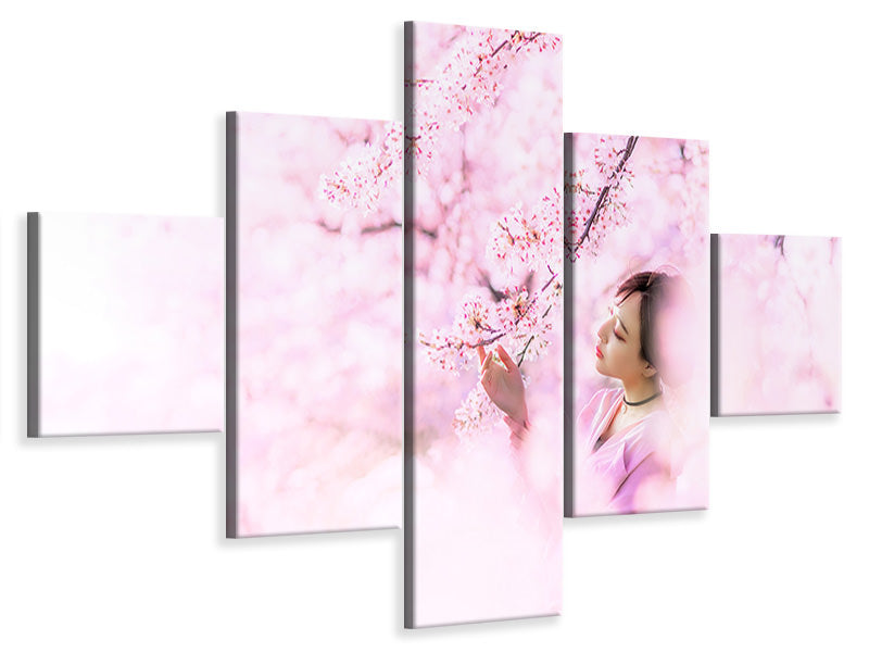 5-piece-canvas-print-sakura