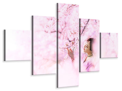 5-piece-canvas-print-sakura