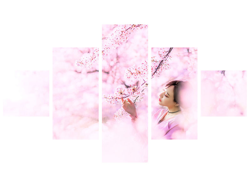 5-piece-canvas-print-sakura