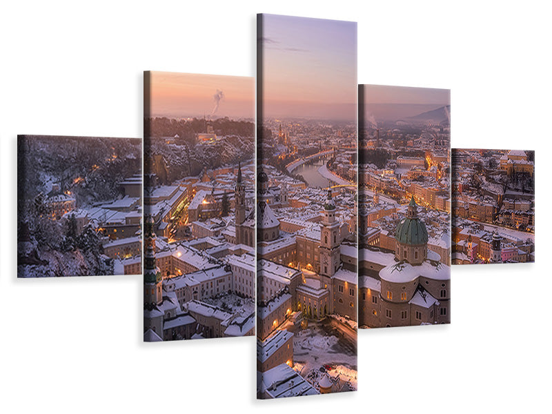 5-piece-canvas-print-salzburg