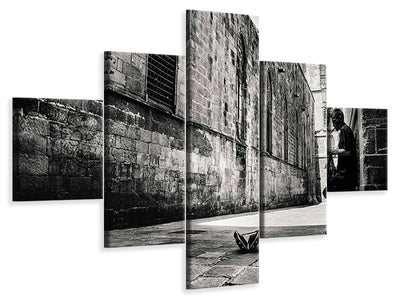 5-piece-canvas-print-silent-street