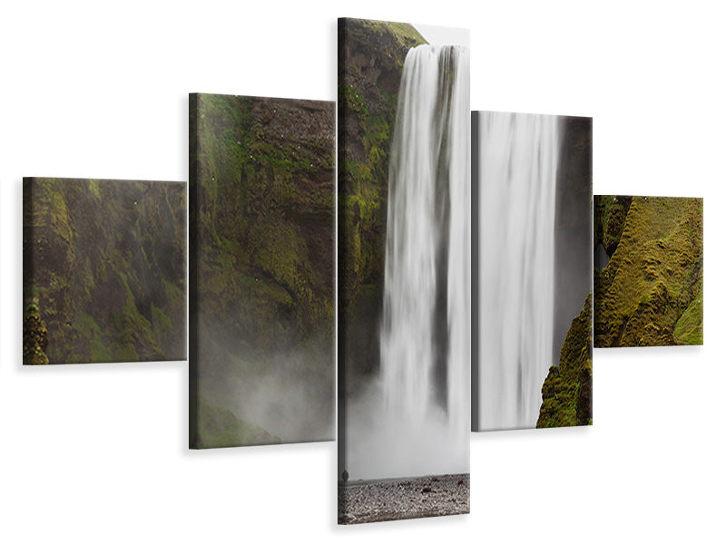 5-piece-canvas-print-skogafoss