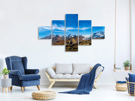 5-piece-canvas-print-swiss-alps-in-spring