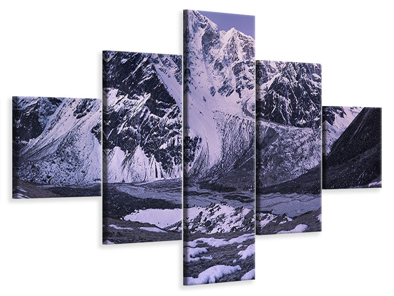 5-piece-canvas-print-taboche-and-cholatse