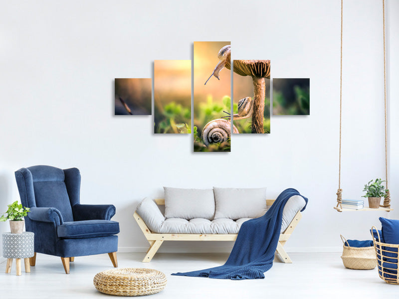 5-piece-canvas-print-the-awakening-of-snails