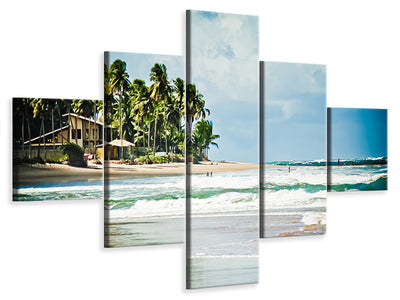 5-piece-canvas-print-the-beach