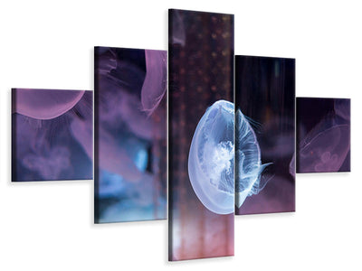 5-piece-canvas-print-the-beauty-of-jellyfish