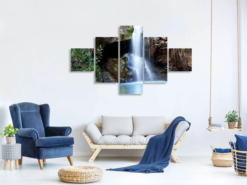 5-piece-canvas-print-the-blue-lagoon