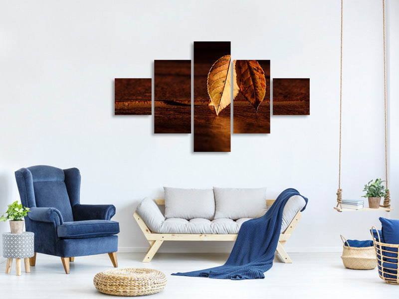 5-piece-canvas-print-the-leaf