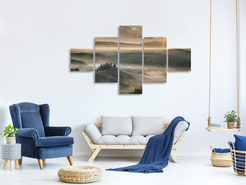 5-piece-canvas-print-tuscan-morning