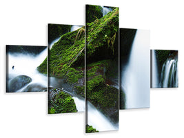 5-piece-canvas-print-wild-waterfall