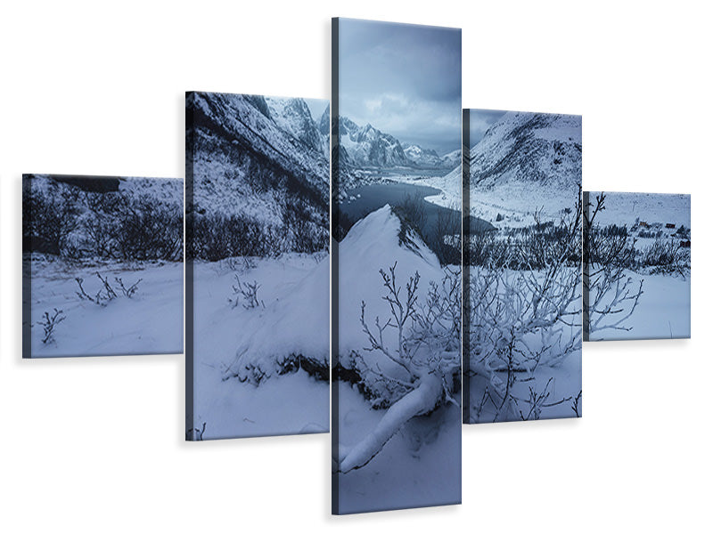 5-piece-canvas-print-winter-is-coming-a